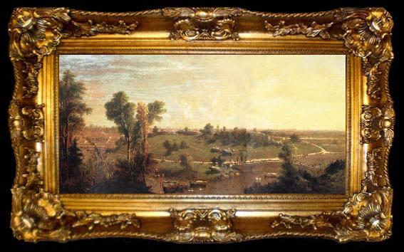framed  George Loring Brown View of Central Park, ta009-2